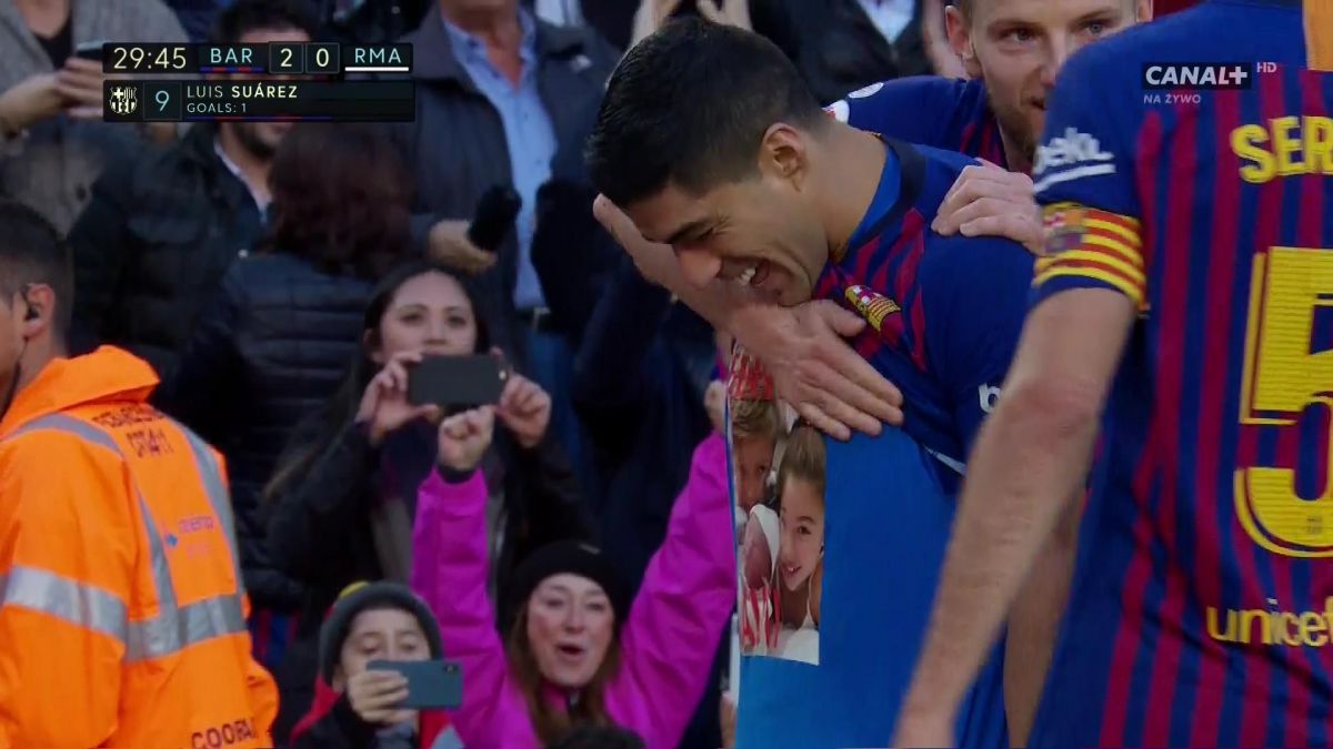 گل دوم بارسلونا به رئال مادرید (سوارز - پنالتی)