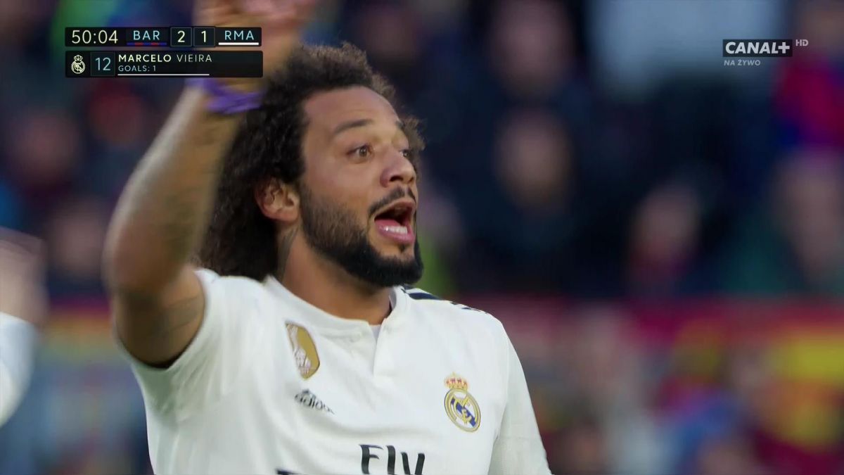 گل اول رئال مادرید به بارسلونا (مارسلو)