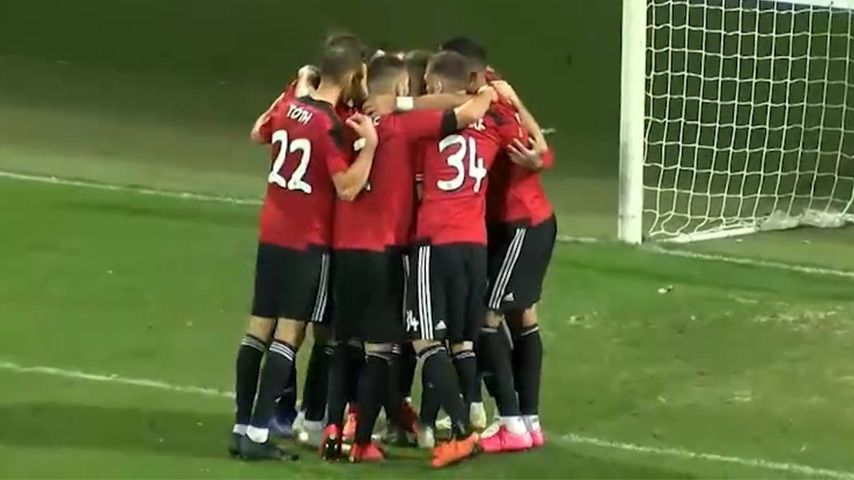 گل اسپارتاک به مراوتسه با خطای پنالتی روی علی قربانی