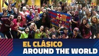 جشن هواداران در سرتاسر جهان بعد از برد بارسلونا در ال کلاسیکو