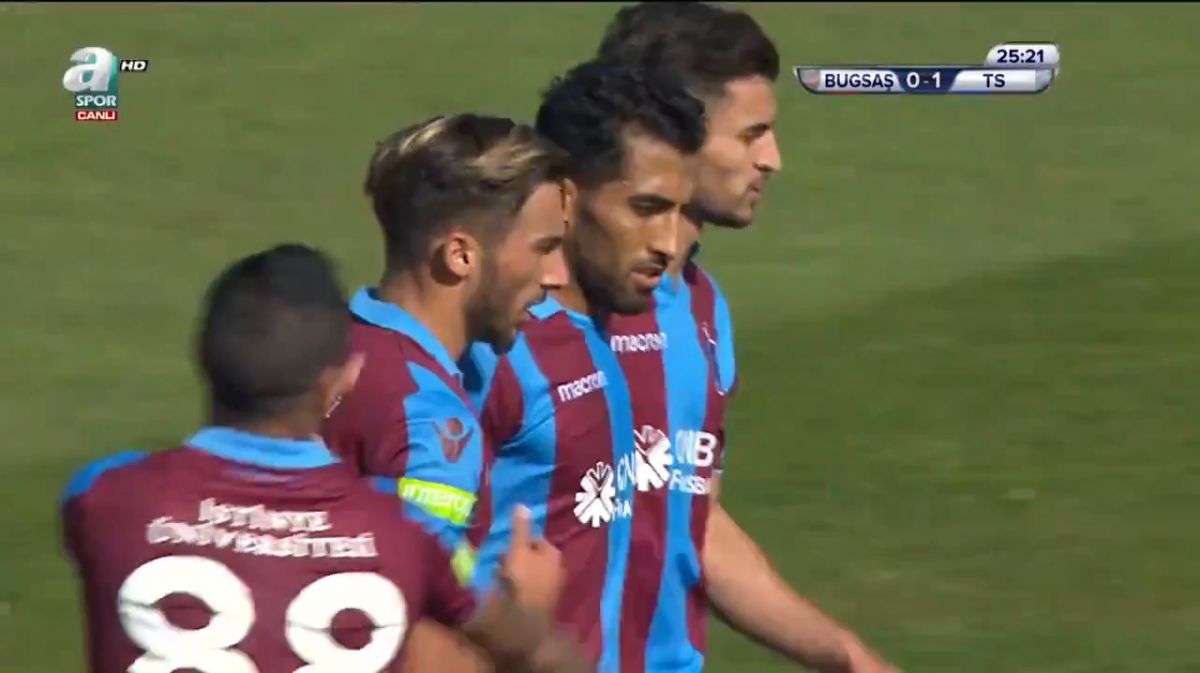 گل اول ترابزون به بوگساش اسپور توسط وحید امیری