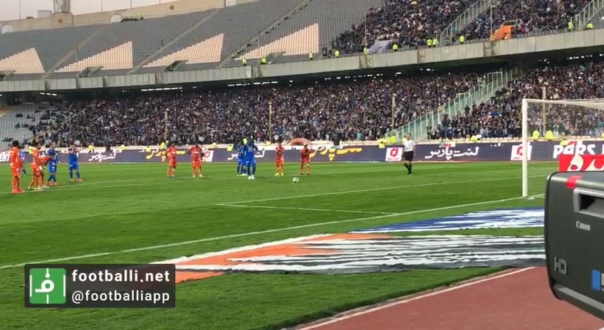 اختصاصی/ گل اول و دوم استقلال به سایپا از زاویه پشت دروازه