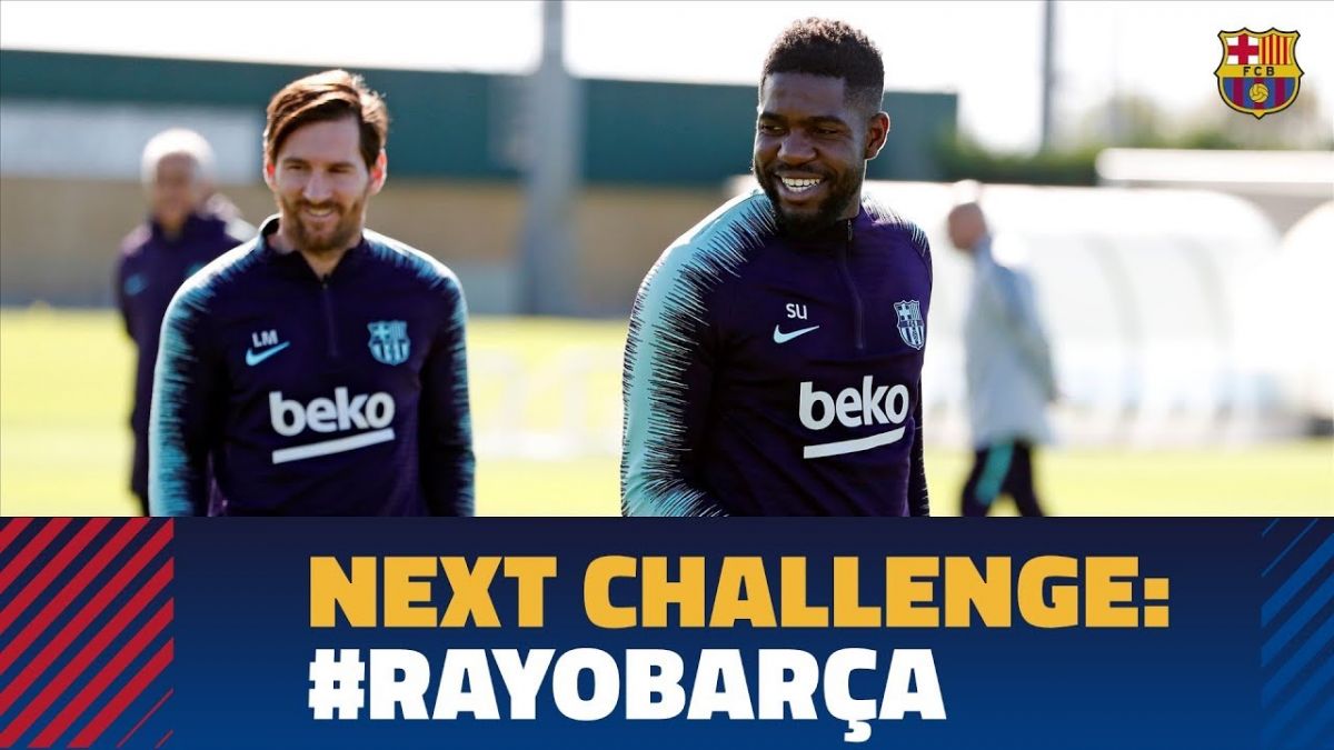 تمرین بارسلونا با حضور لیونل مسی