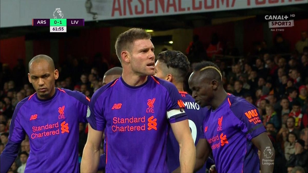 گل اول لیورپول به آرسنال (میلنر)