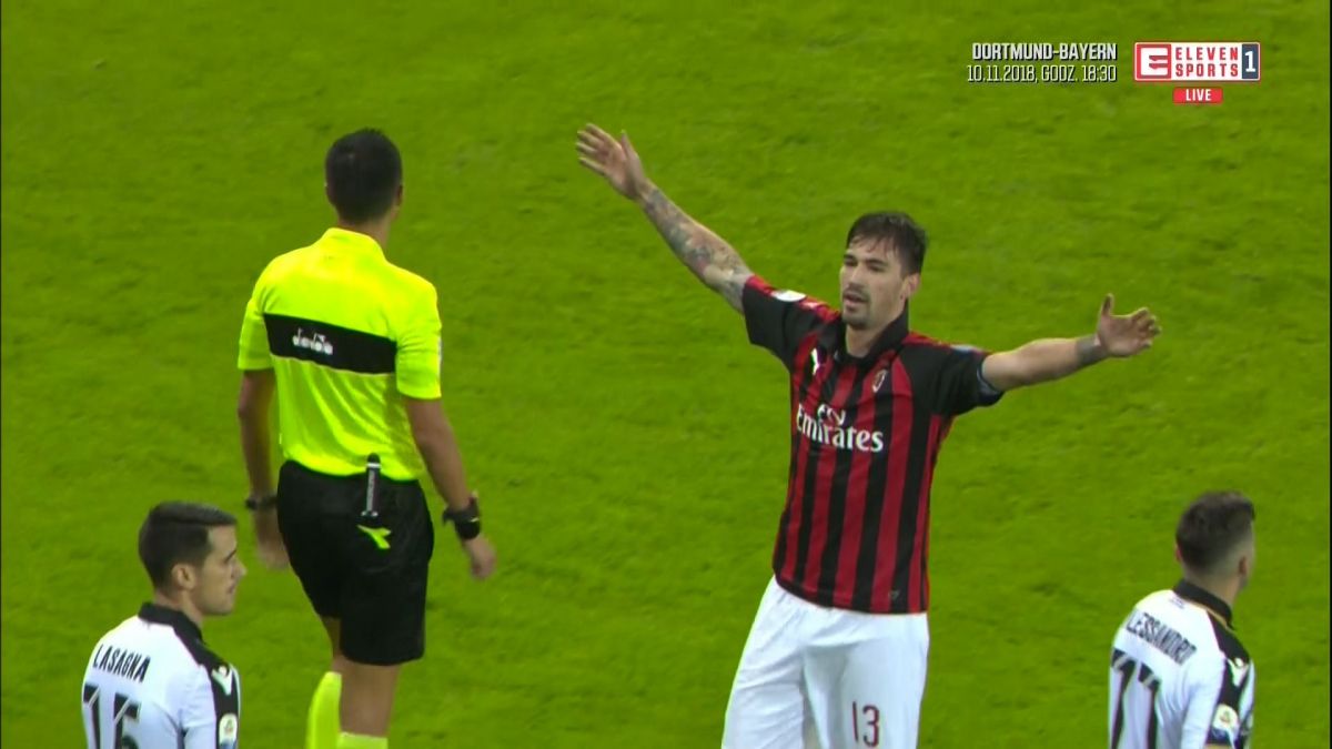 گل برتری میلان مقابل اودینزه در دقیقه 96 با کمک VAR