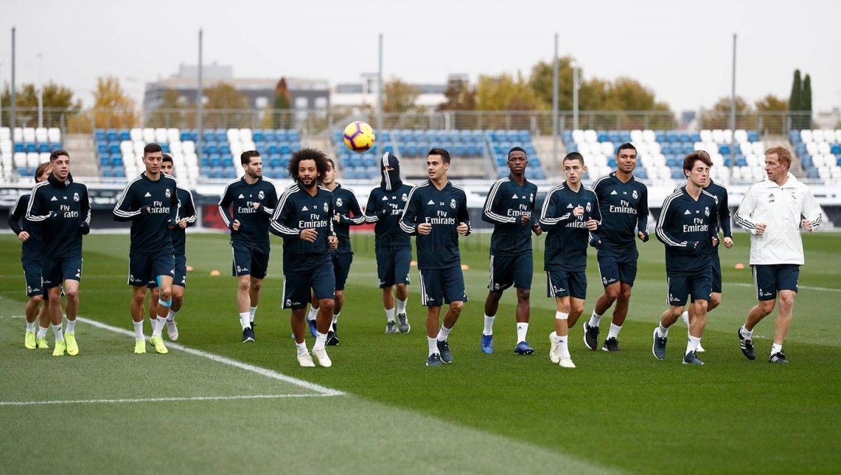 تمرین رئال مادرید پس از برتری مقابل پلژن