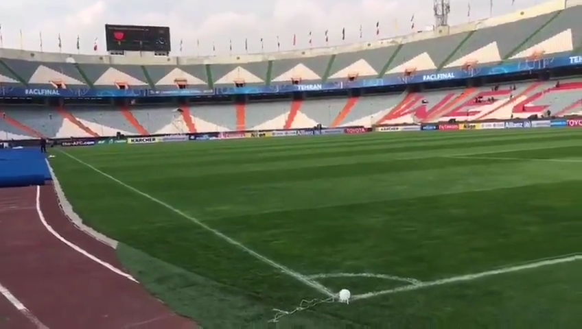 ویدئوی صفحه AFC از ورزشگاه آزادی یک روز مانده به فینال