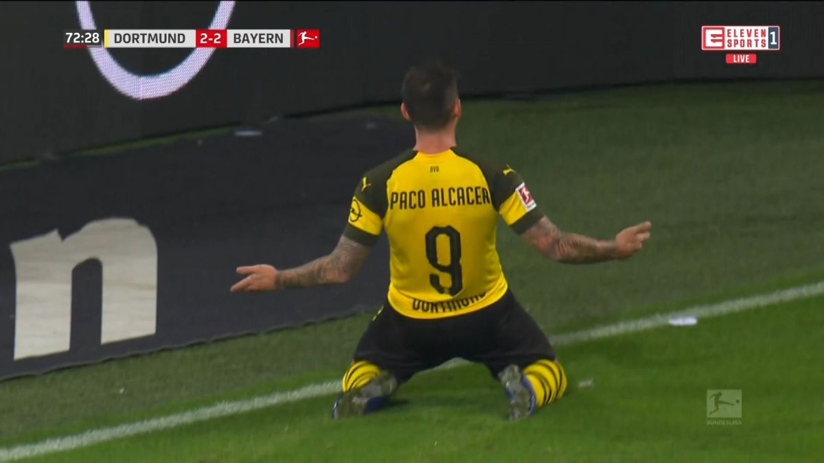 گل سوم دورتموند به بایرن مونیخ (آلکاسر)
