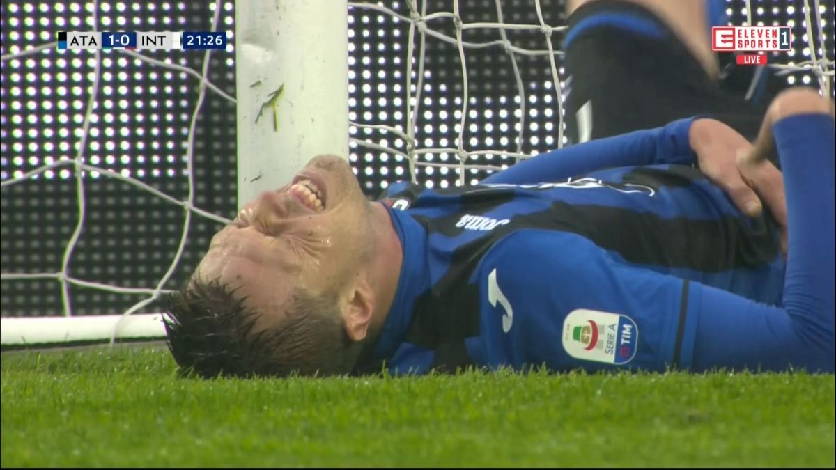 گل نزدن عجیب بازیکن آتالانتا مقابل دروازه خالی اینتر
