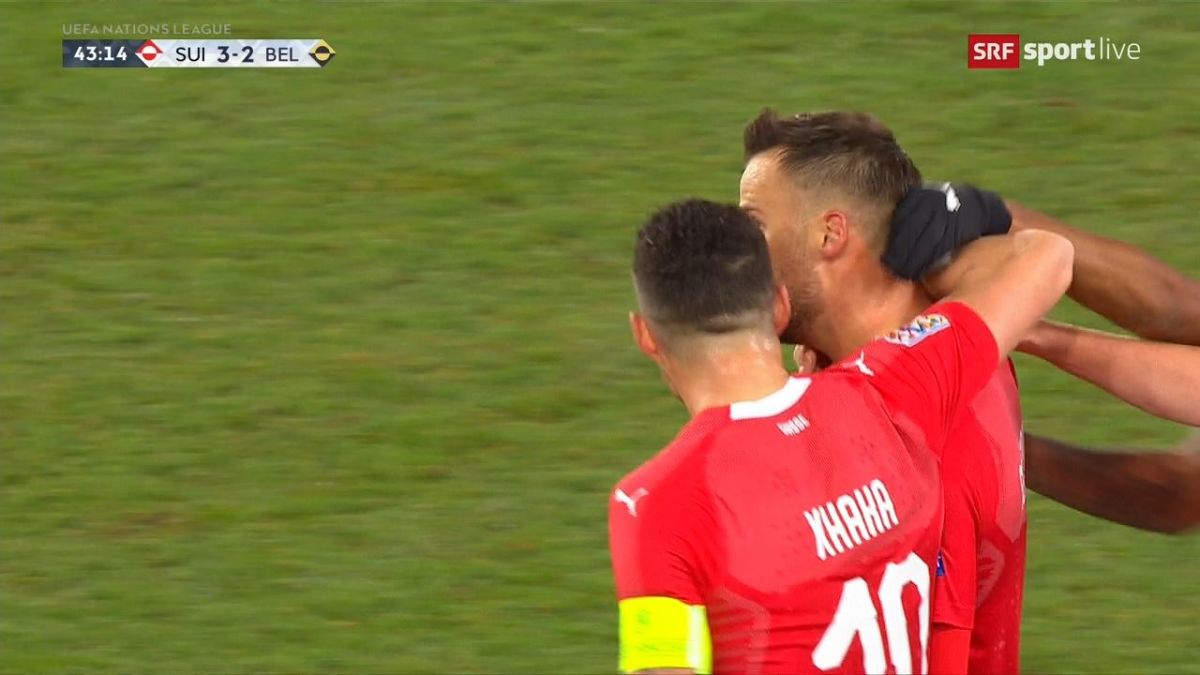 کامبک باورنکردنی سوئیس با 3 گل مقابل بلژیک در نیمه اول