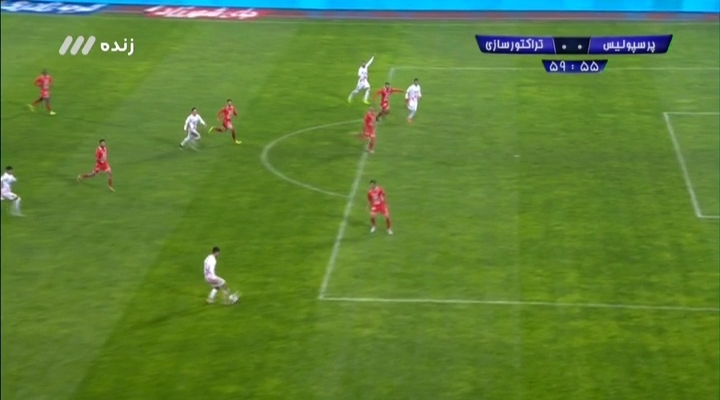 گل آفساید تراکتورسازی به پرسپولیس توسط حاج صفی