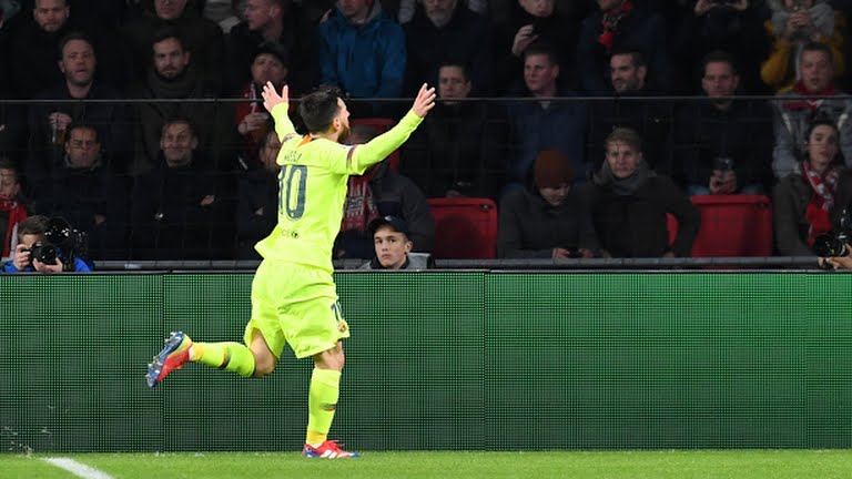 گل دیدنی مسی به آیندهوون