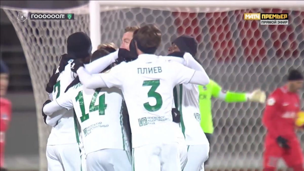 گل اول احمد گروژنی مقابل کراسنویارسک توسط میلاد محمدی