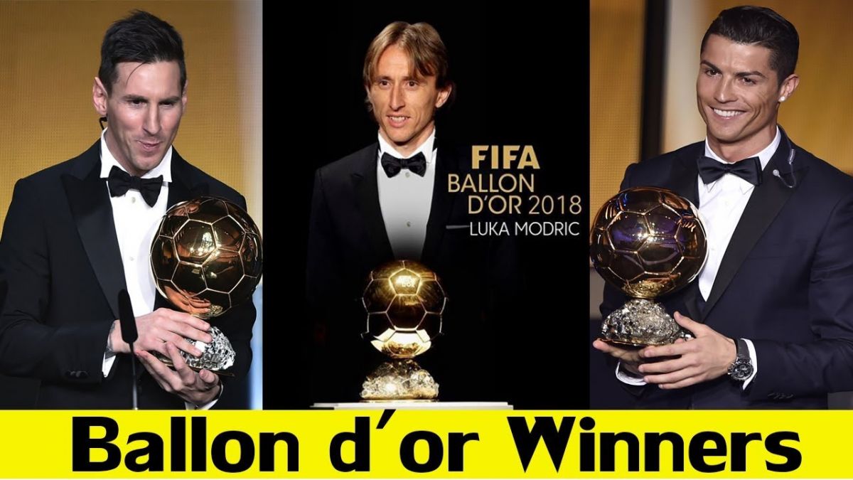 برندگان توپ طلا از 1998 تا 2018