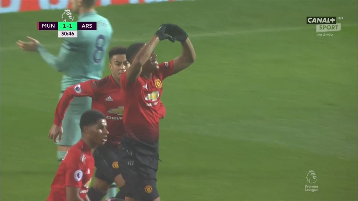 گل اول منچستر یونایتد به آرسنال (مارسیال)