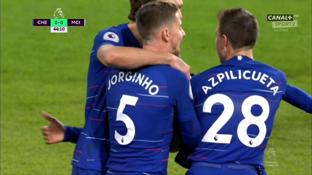 گل اول چلسی به منچستر سیتی (کانته)