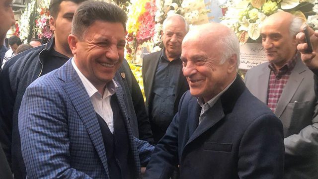 اختصاصی/ حضور امیر قلعه نویی در مراسم ختم مرحوم ایرج دانایی فرد