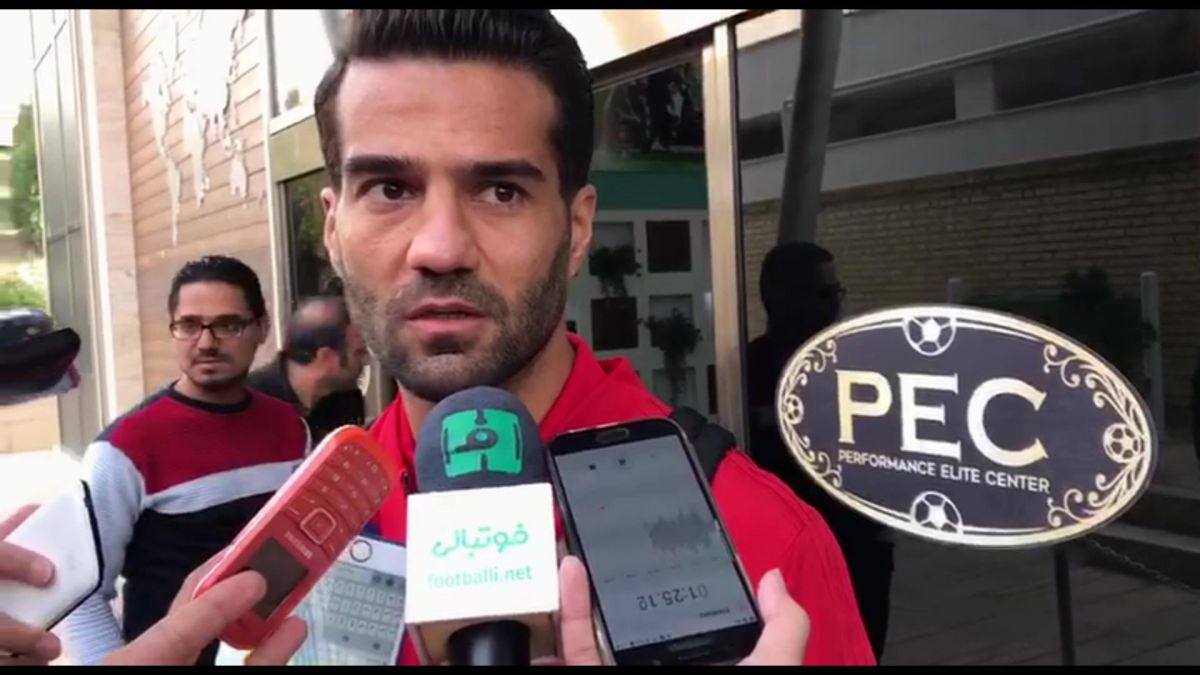 اختصاصی/ صحبت های مسعود شجاعی در ساختمان پک پیش از سفر به اردوی قطر