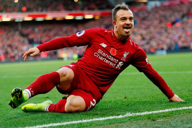 عملکرد درخشان شکیری در لیورپول