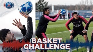 چالش بسکتبال بازیکنان پاری سن ژرمن