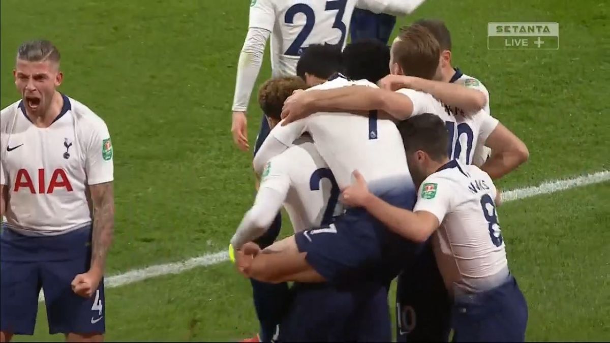 گل دوم تاتنهام به آرسنال (دله آلی)