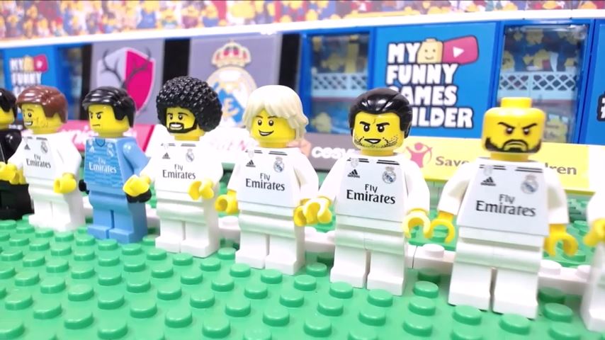 شبیه سازی بازی رئال 3-1 کاشیما با عروسک لگو