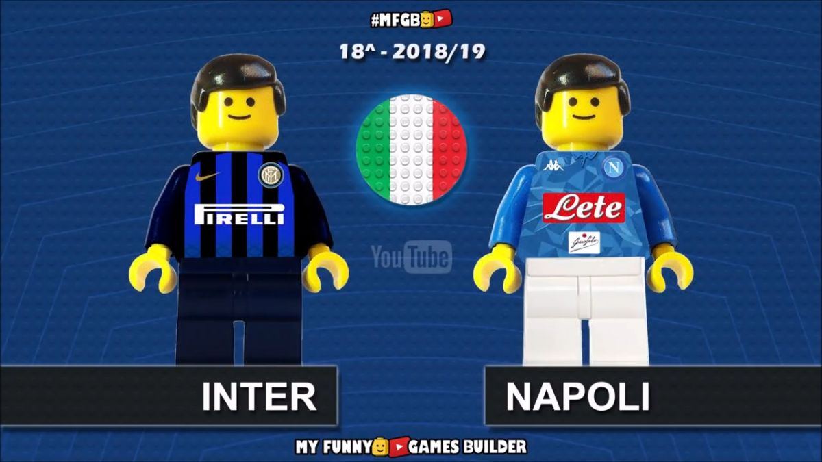 شبیه سازی بازی اینتر 1-0 ناپولی با عروسک لگو