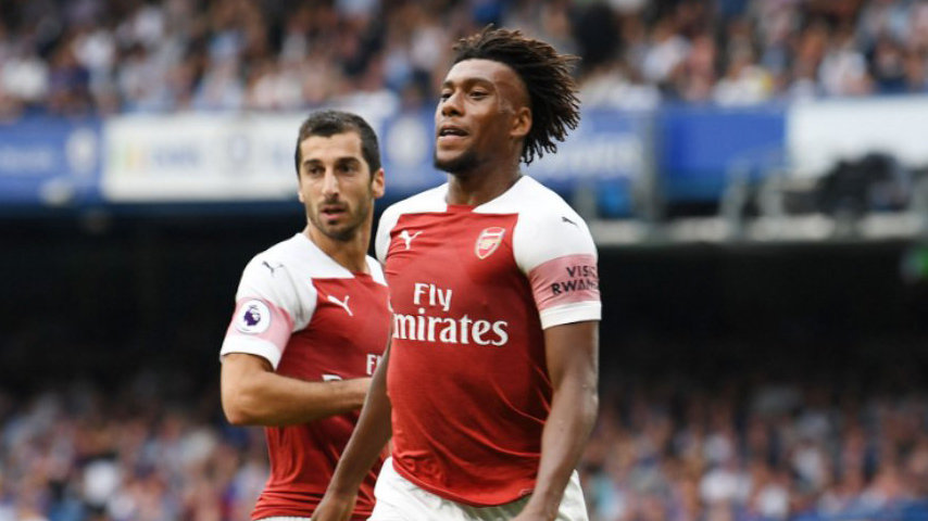 گل دوم آرسنال به چلسی (الکس آیوبی)