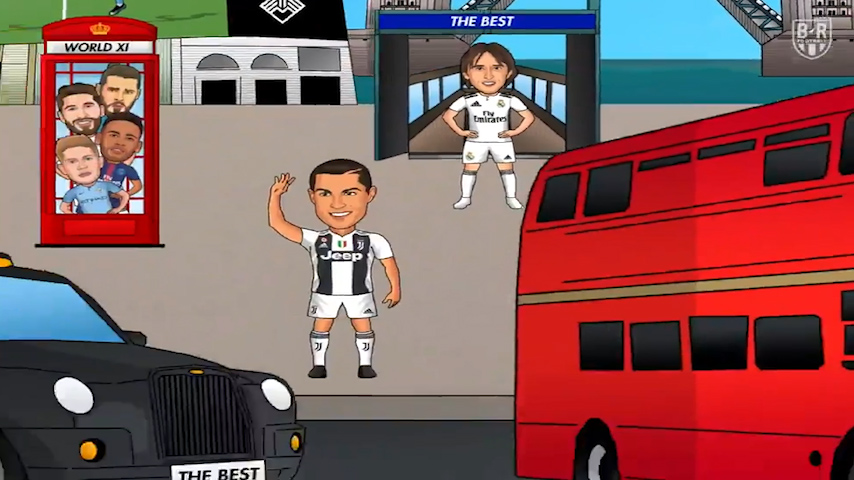 انیمیشن جالب از ورود مهمانان مراسم برترین های سال فیفا به لندن