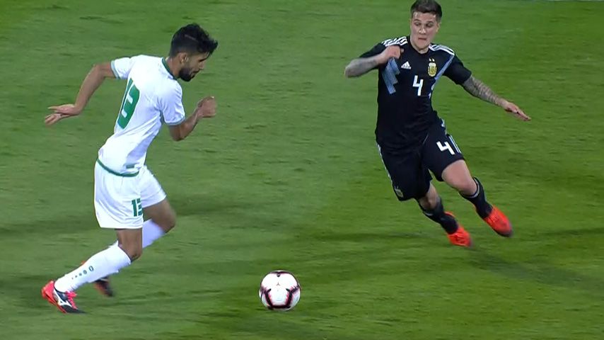 تحقیر دیبالا و بازیکنان آرژانتین با حرکت تکنیکی بشار رسن