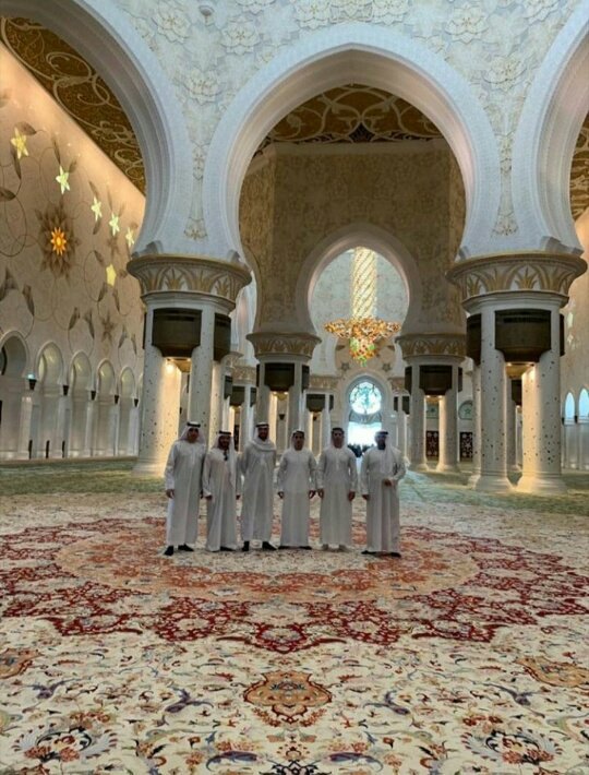 بازدید راموس از مسجدی در ابوظبی