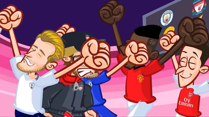 انیمیشن طنز بازی منچستر سیتی 2-1 لیورپول