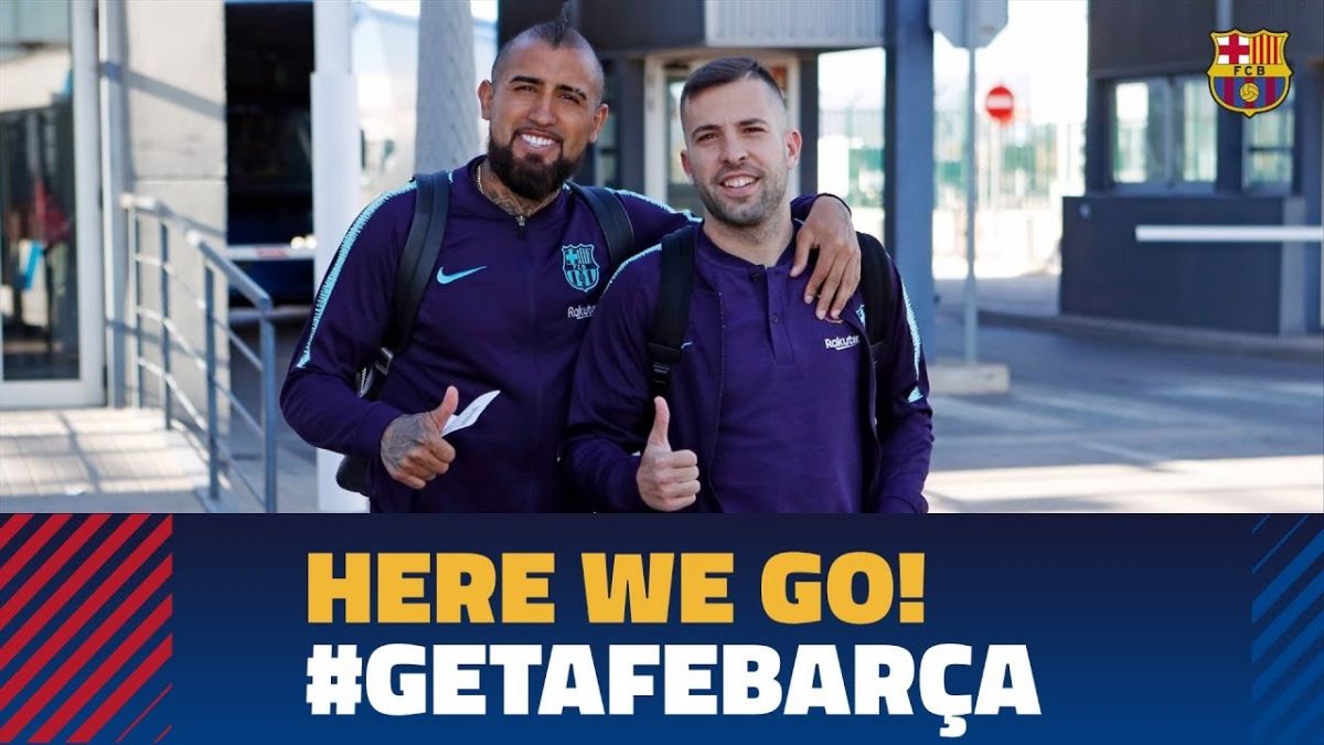 سفر بازیکنان بارسلونا به مادرید برای بازی مقابل ختافه