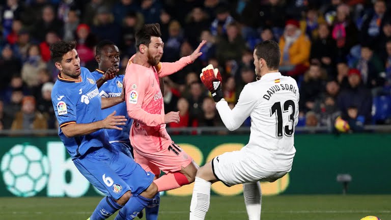 گلزنی مسی / گل اول بارسلونا به ختافه