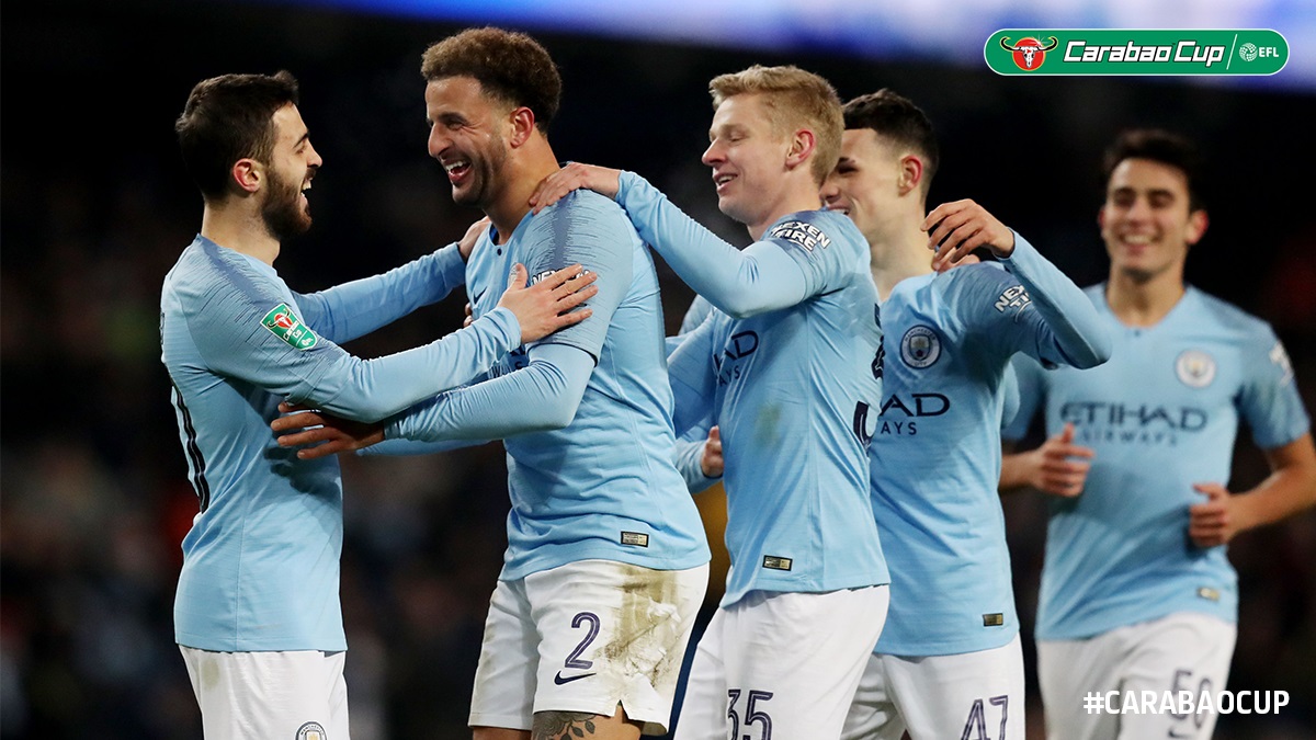 خلاصه بازی منچستر سیتی 9-0 برتون (نیمه نهایی جام اتحادیه)