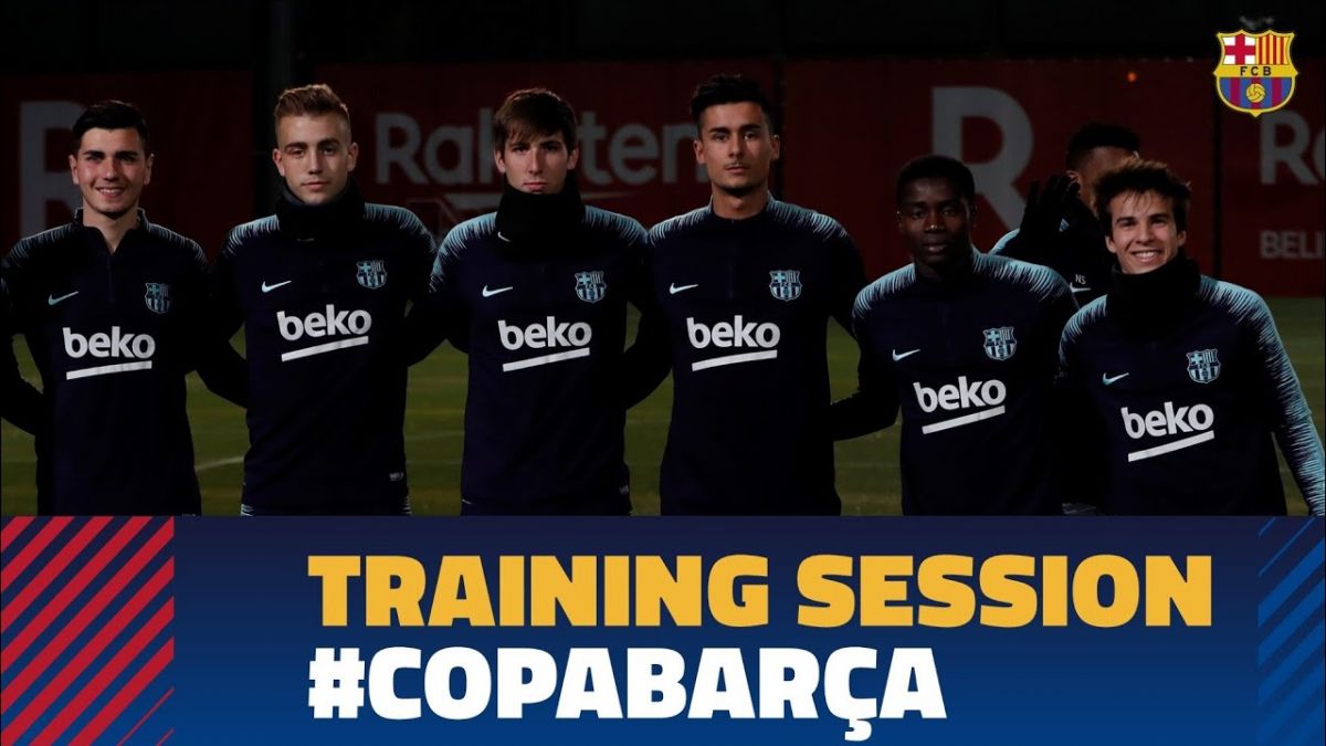 تمرین بارسلونا برای بازی مقابل لوانته