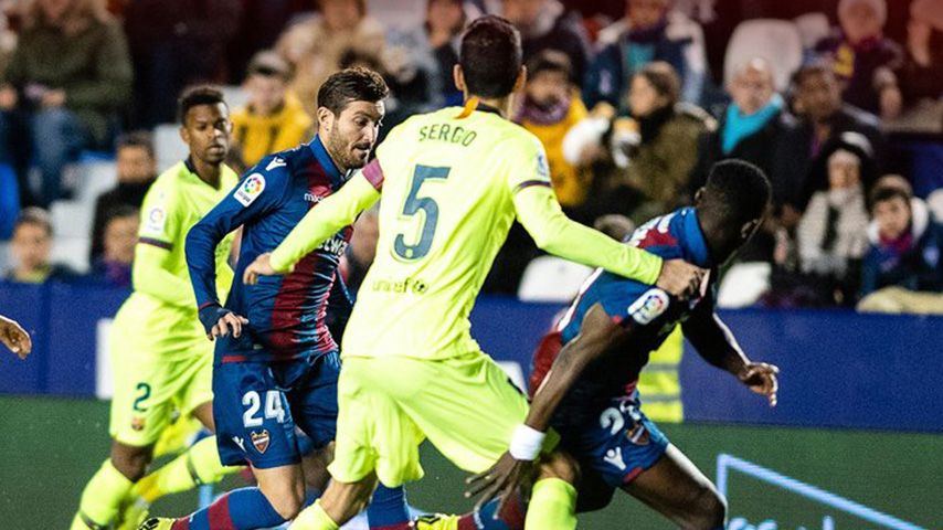 خلاصه بازی لوانته 2-1 بارسلونا (جام حذفی)