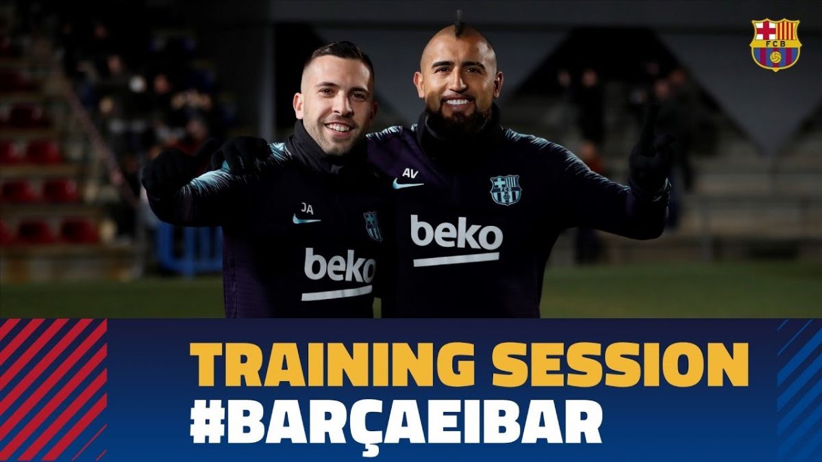 آخرین تمرین بارسلونا پیش از بازی مقابل ایبار