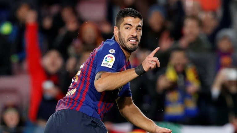 گل اول بارسلونا به ایبار (سوارز)