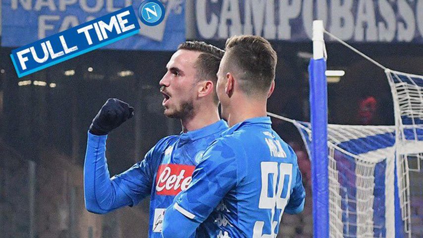 خلاصه بازی ناپولی 2-0 ساسولو (جام حذفی)