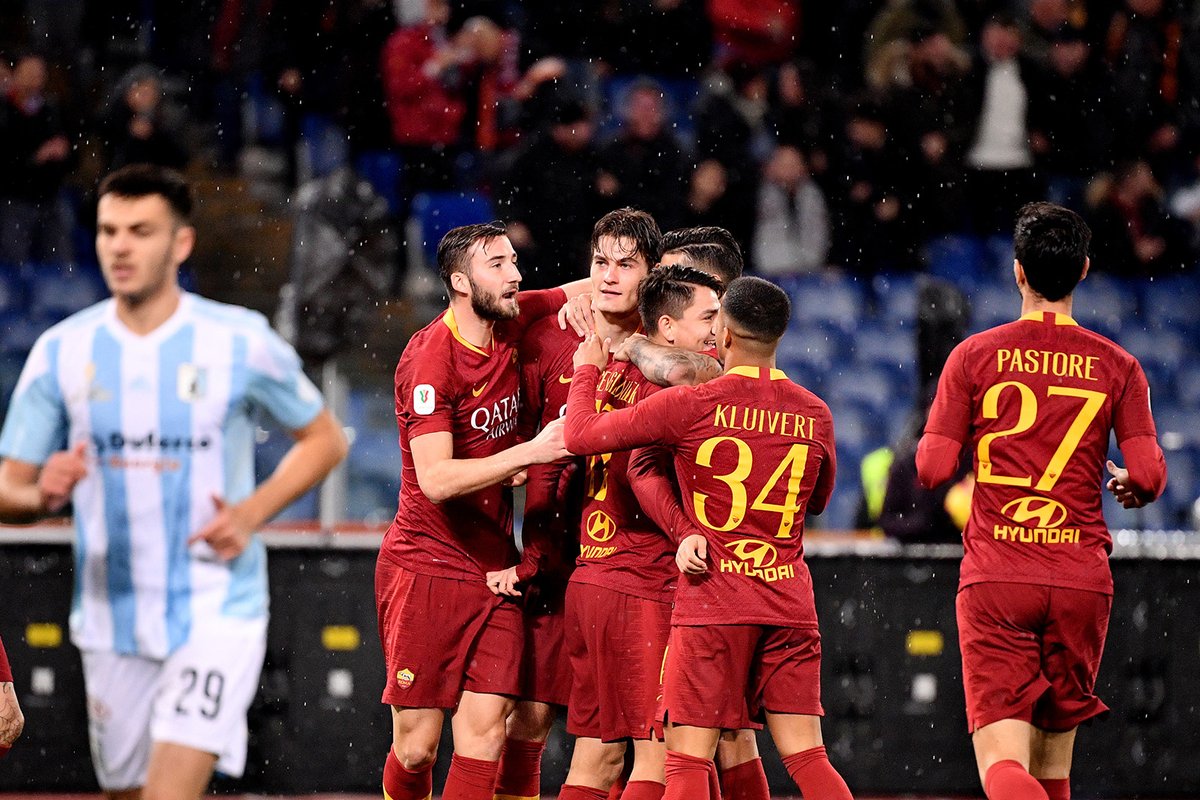 خلاصه بازی آاس رم 4-0 ویرتوس اینتلا (جام حذفی)