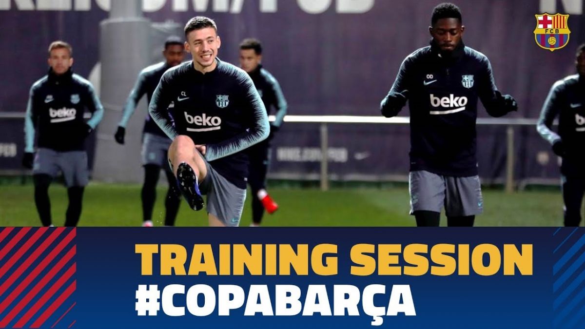تمرین بارسلونا برای بازی مقابل لوانته