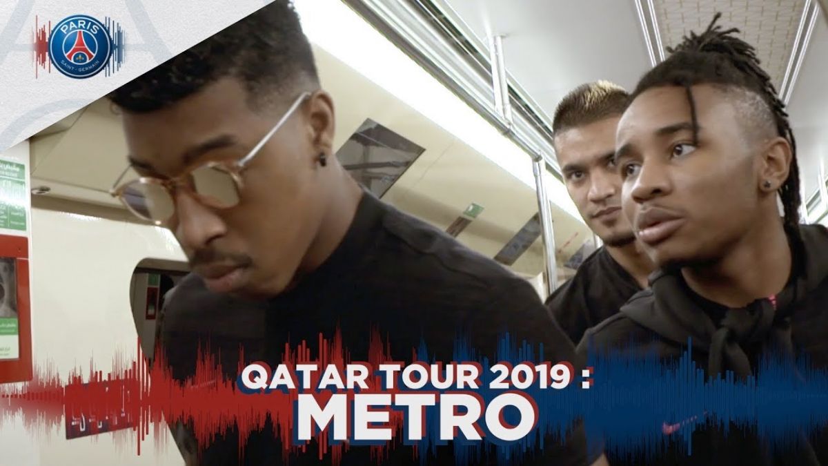بازدید بازیکنان پاری سن ژرمن از مترو پیشرفته قطر