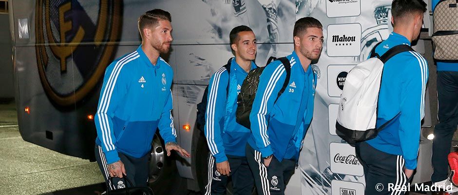 حضور بازیکنان رئال مادرید در اردوی پیش از بازی سویا