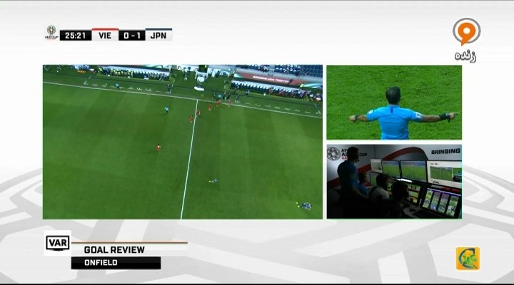 مردود شدن گل ژاپن به ویتنام با استفاده از VAR