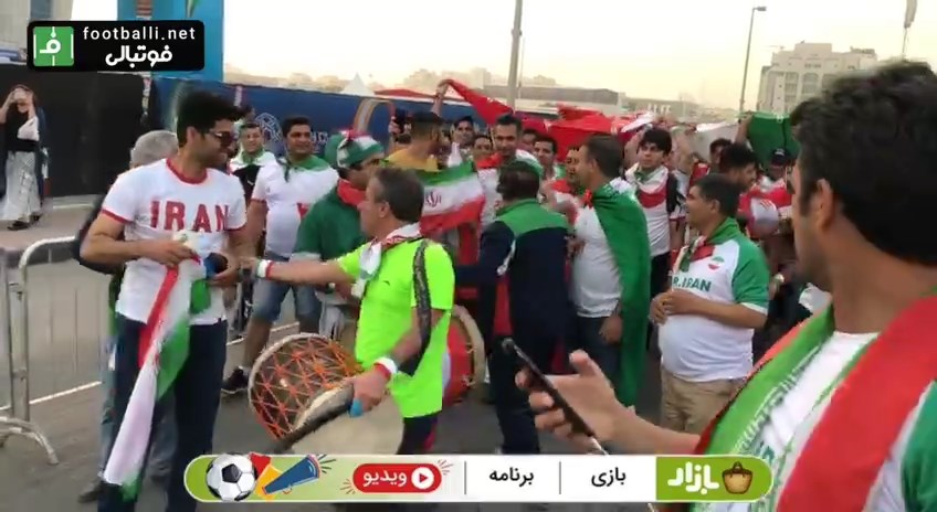 اختصاصی/ حال و هوای هواداران ایران ورودی در ورزشگاه محمد بن زاید