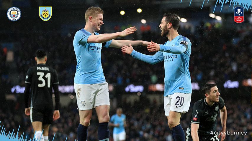 خلاصه بای منچستر سیتی 5-0 برنلی (جام حذفی)