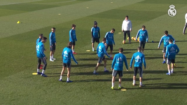 تمرین رئال مادرید برای تقابل با اسپانیول
