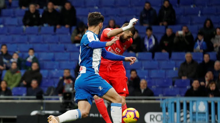 گل اول رئال مادرید به اسپانیول (بنزما)