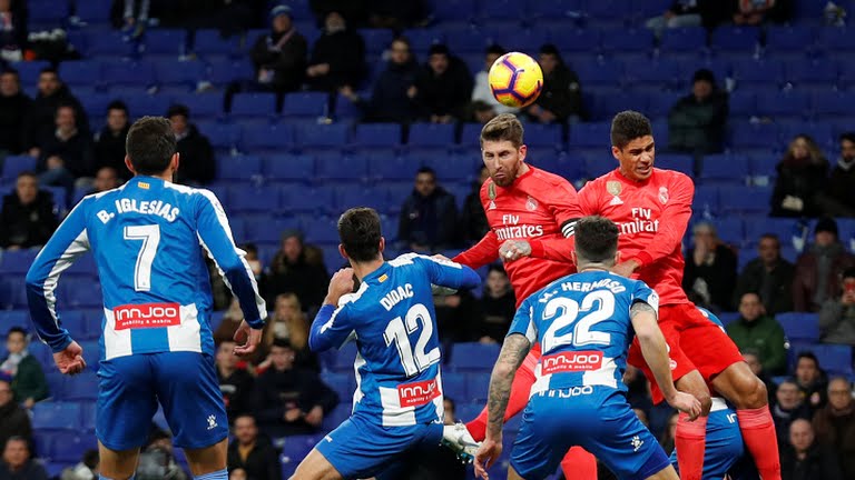 گل دوم رئال مادرید به اسپانیول (راموس)